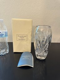 New In Box MILLER ROGASKA BY REED & BARTON CONVINGTON FULL LEAD CRYSTAL VASE