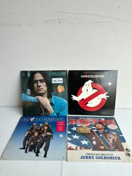 Lot Of 4 Vinyl Records: Ghostbusters, Patton Etc