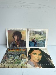 Lot Of 4 Vinyl Records: Crystal, Mac Davis Etc