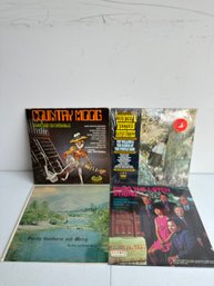 Lot Of 4 Vinyl Records: Country Western Etc