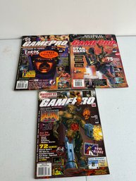 Lot Of 3 Gamepro Magazines