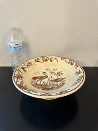 Antique Indus Transferware Footed Bowl