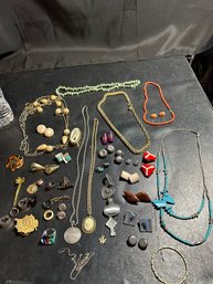 Vintage Costume Jewelry Lot Some Sterling Silver