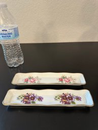 2 Fine Bone China Trays