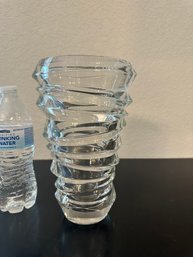 Clear Lead Crystal  Vase