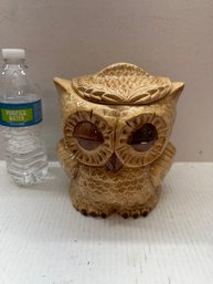 Vintage Double Sided Ceramic OWL-SITTRE Mold '79 Cookie Jar