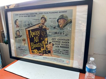 Framed Away All Boats 1956 Movie Poster