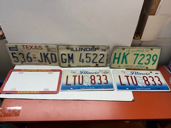 Lot Of Vintage Assorted License Plates