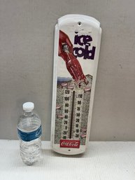Vintage Coca-Cola Heavy Duty Metal Thermometer