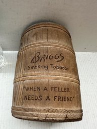 Vintage Tobacco Lot Briggs Barrel Snuff Can