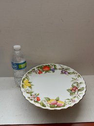 Late 20th Century Andrea By Sadek Fruit & Blossom Porcelain Platter