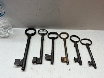 Antique Cast Iron Keys