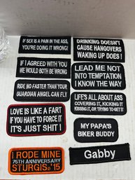 Lot Of Humorous Biker Patches