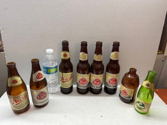 Lot Of Vintage Glass Beer Bottles- Pearl Etc