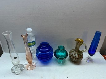 Lot Of Glass Blown Vases
