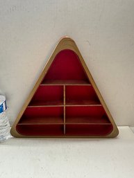 Triangle Miniatures Wooden Shelf