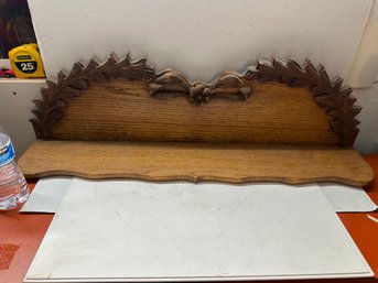 VICTORIAN CARVED  HANGING WALL SHELF