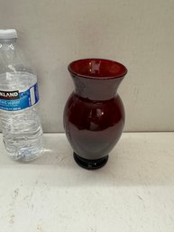 Vintage Ruby Glass Vase