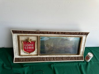VINTAGE LONE STAR BEER PANORAMA MOTION SIGN COLLECTIBLE