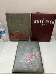 3 Vintage Dallas TX School Yearbooks