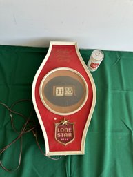Vintage Lone Star Beer Advertising Clock