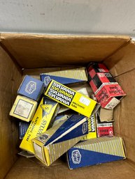 Lot Of  Assorted Electronic Vacuum Tubes In Box New Old Stock