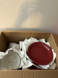 Box Lot Of Red Mainstays Set