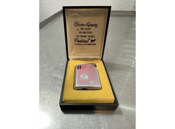 Vintage Engraved Firebird Colibri Lighter With Original Case