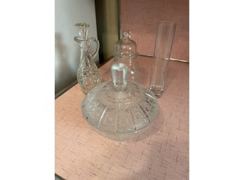 Lot Of 4 Assorted Glass Pieces