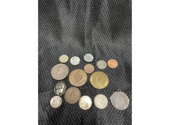 Lot Of Assorted Coins & Tokens