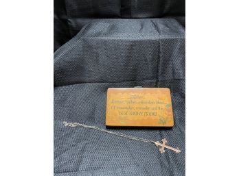 Mother Plaque & Cross Necklace