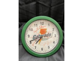 Autographed Gatorade Clock