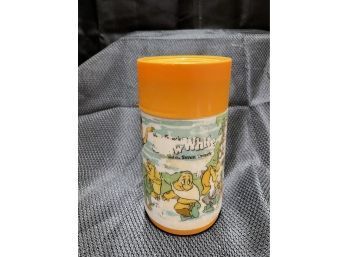 Vtg. Thermos Walt Disney's Snow White & The Seven Dwarfs Orange Cup Aladdin