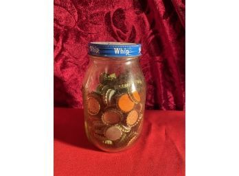 Jar Full Of Bottle Caps