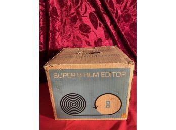 Used Super 8 Film Editor In Box