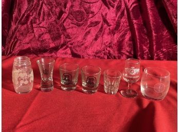 Lot Of 7 Shot Glasses