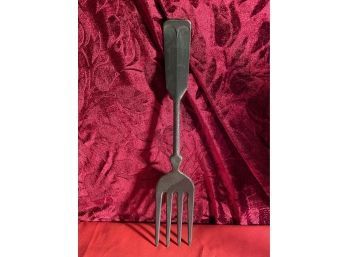 Large Decorative Wood Fork