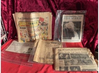 Lot Of Vintage Texas Newspapers