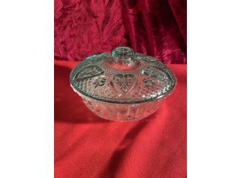 Two Piece Glass Dish With Lid