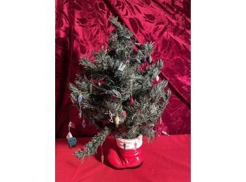 24in Lighted Christmas Boot Tree