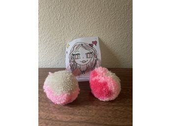 Pom Pom Earrings