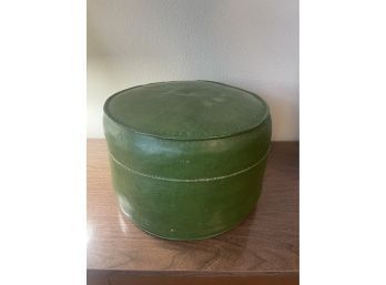 Mid Century Ottoman Leather Foot Stool