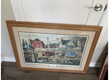 Ken Zylla Bumper Crop Print-Framed