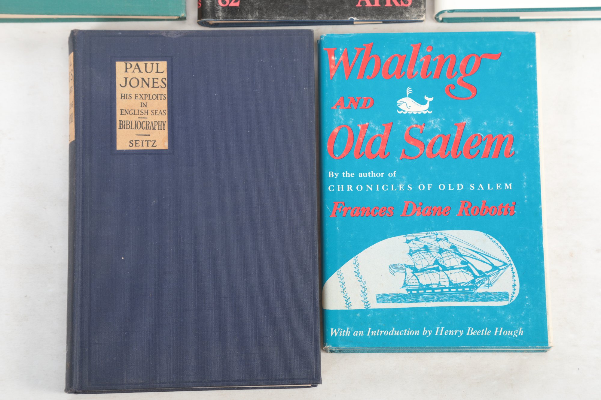5 Books , Mixed Subjects Incl. Ship Design, Whaling & Old Salem , Paul ...