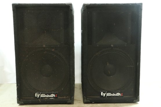 Pair Of EV Eliminator I 15' Speaker Cabinets