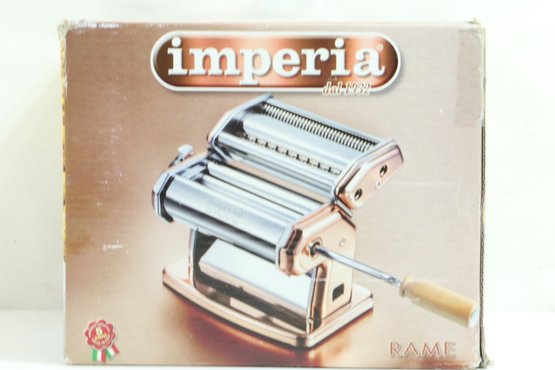 Imperia IPasta Rame Pasta Maker Copper Steel Homemade Pasta Machine Manual Maker New