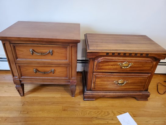 Pair Of Wooden End Tables