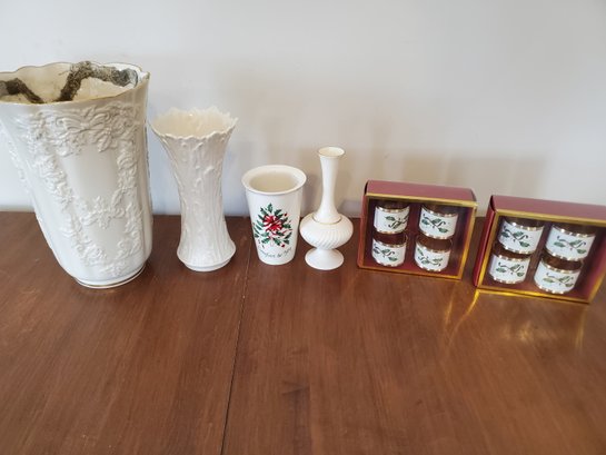 Group Of Vintage LENOX Porcelain Including 11' Vase