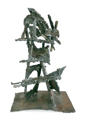 Abstract Brutalist Sculpture Statue