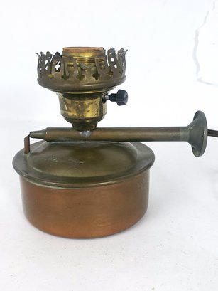 Antique Jewelers Alcohol Blow Torch Converted Lamp